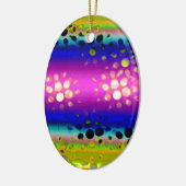 カラフル抽象芸術 セラミックオーナメント (左)