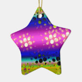 カラフル抽象芸術 セラミックオーナメント (左)