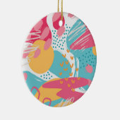 カラフル抽象芸術 セラミックオーナメント (右)