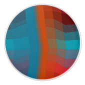 カラフル抽象芸術 セラミックノブ (正面)