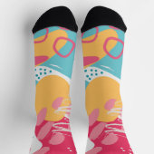 カラフル抽象芸術 ソックス (上部)