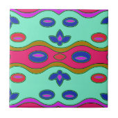 カラフル抽象芸術 タイル (正面)