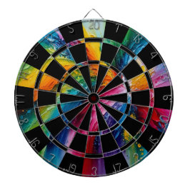 カラフル抽象芸術 ダーツボード