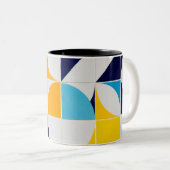 カラフル抽象芸術 ツートーンマグカップ (正面右)