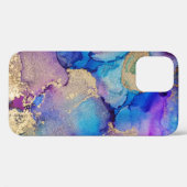 カラフル抽象芸術:テクスチャオイル塗装。 Case-Mate iPhoneケース (裏面 (横))