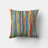 カラフル抽象芸術:デジタルオイルペインティングライン クッション (裏面)