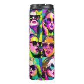 カラフル抽象芸術・デジタル・アート | Sunglasseの女性 タンブラー (裏面)