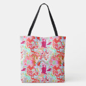 カラフル抽象芸術 トートバッグ (裏面)