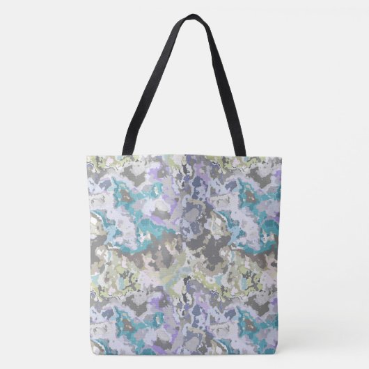 カラフル抽象芸術 トートバッグ (正面)