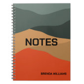 カラフル抽象芸術 ノートブック (正面)