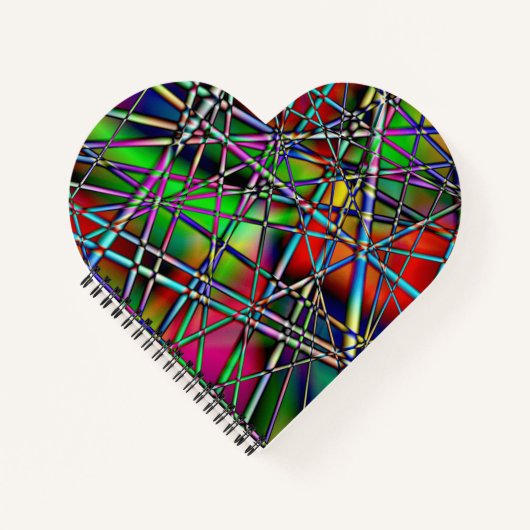 カラフル抽象芸術 ノートブック (正面)