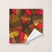 カラフル抽象芸術 バスタオルセット (ウォッシュタオル)