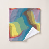 カラフル抽象芸術 バスタオルセット (ウォッシュタオル)