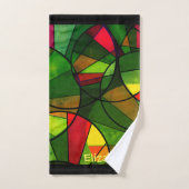 カラフル抽象芸術 バスタオルセット (ハンドタオル)