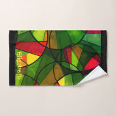 カラフル抽象芸術 バスタオルセット (ハンドタオル)