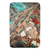 カラフル抽象芸術 バスマット (正面縦)