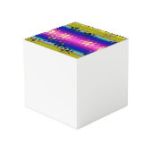 カラフル抽象芸術 フォトキューブ (裏面アングル)