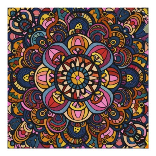 カラフル抽象芸術 フォトプリント            (正面)