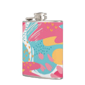 カラフル抽象芸術 フラスク (左)