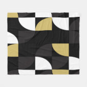 カラフル抽象芸術 フリースブランケット (正面(横))