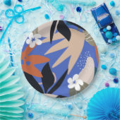 カラフル抽象芸術 ペーパープレート (パーティー)