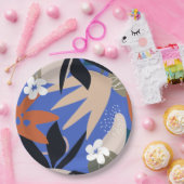 カラフル抽象芸術 ペーパープレート (パーティー)