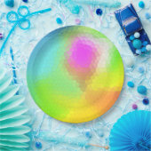 カラフル抽象芸術 ペーパープレート (パーティー)