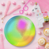 カラフル抽象芸術 ペーパープレート (パーティー)