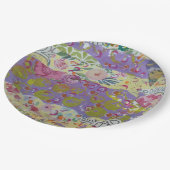 カラフル抽象芸術 ペーパープレート (アングル)