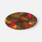 カラフル抽象芸術 ペーパープレート (アングル)