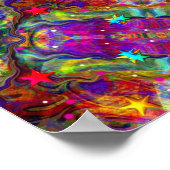 カラフル抽象芸術 ポスター (角)