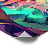 カラフル抽象芸術 ポスター (角)
