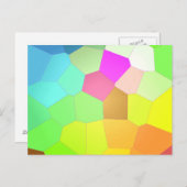カラフル抽象芸術 ポストカード (正面/裏面)