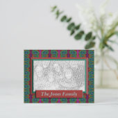 カラフル抽象芸術 ポストカード (スタンド正面)