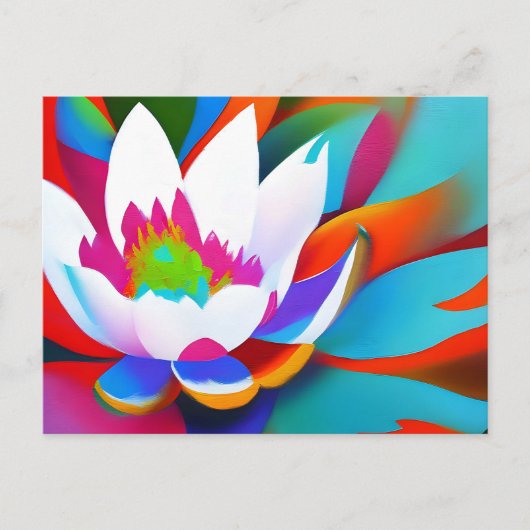 カラフル抽象芸術 ポストカード (正面)
