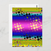 カラフル抽象芸術 ポストカード (正面/裏面)