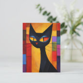 カラフル抽象芸術 ポストカード (スタンド正面)