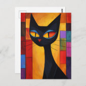 カラフル抽象芸術 ポストカード (正面/裏面)