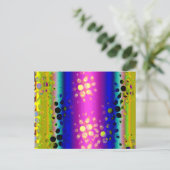 カラフル抽象芸術 ポストカード (スタンド正面)