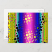 カラフル抽象芸術 ポストカード (正面/裏面)
