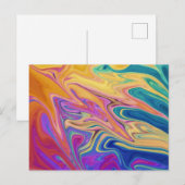 カラフル抽象芸術 ポストカード (正面/裏面)