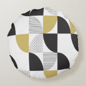 カラフル抽象芸術 ラウンドクッション (裏面)