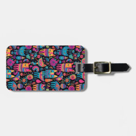 カラフル抽象芸術 ラゲッジタグ