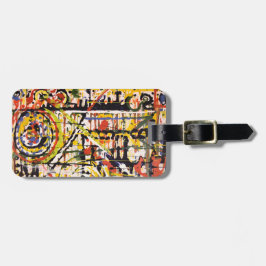 カラフル抽象芸術 ラゲッジタグ