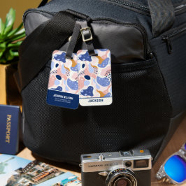 カラフル抽象芸術 ラゲッジタグ