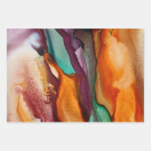 カラフル抽象芸術 ラッピングペーパーシート (正面2)