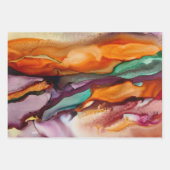 カラフル抽象芸術 ラッピングペーパーシート (正面)