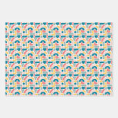 カラフル抽象芸術 ラッピングペーパーシート (正面2)