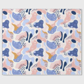 カラフル抽象芸術 ラッピングペーパー (フラット)