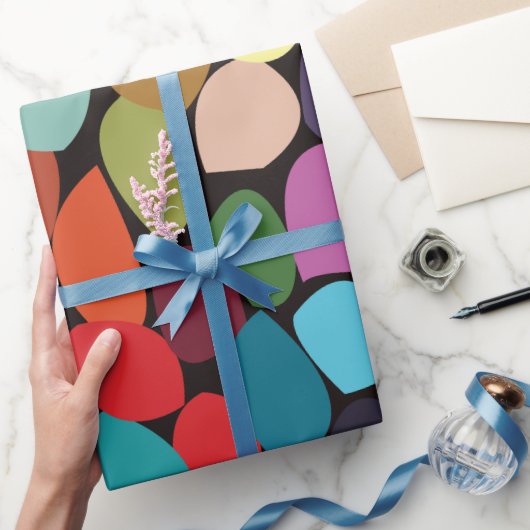 カラフル抽象芸術 ラッピングペーパー (ギフト)